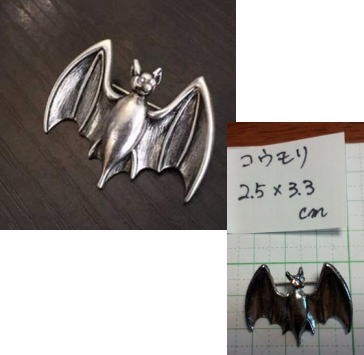 バッジ 動物 コウモリ 蝙蝠 こうもり バットマン ラペルピン ブローチ スーツ アクセサリー拍卖