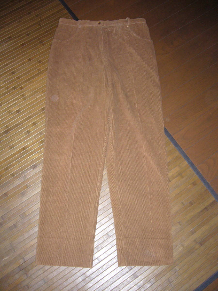 761-77♀: MARINA RINALDI マリナリナルディ コーデユロイパンツ イタリア製 size.17 色.茶拍卖