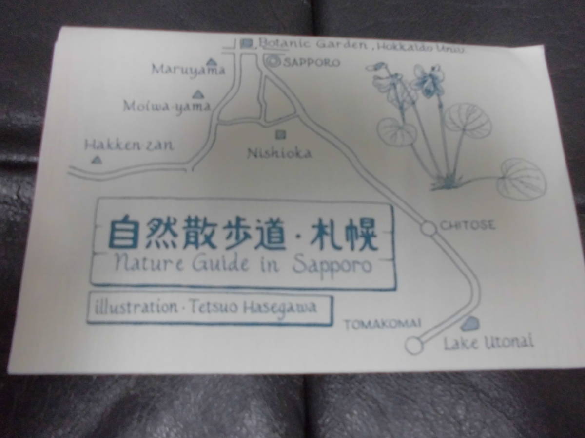 「自然散歩道・札幌」絵葉書6枚 藻岩山・ウトナイ湖・円山・西岡水源地・北大植物園・八剣山 イラスト 野鳥 (ヨン3)拍卖