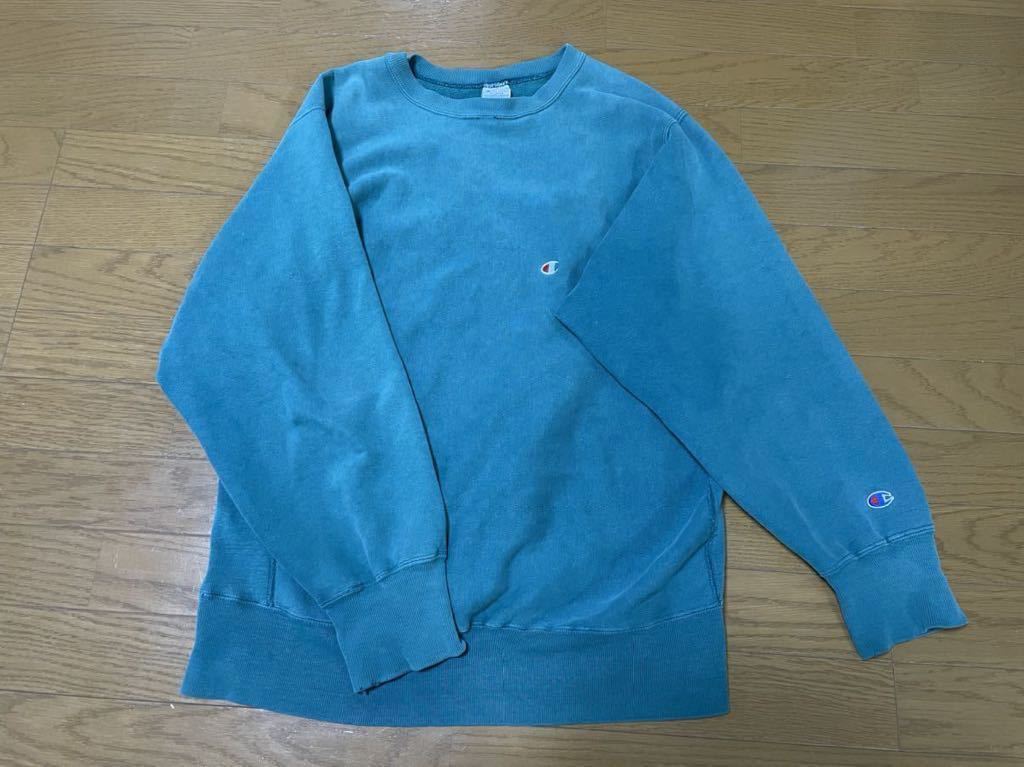 珍色 90's グリーン Champion チャンピオン rever seweave リバースウィーブ USA製 VINTAGE ビンテージ スウェット XL拍卖