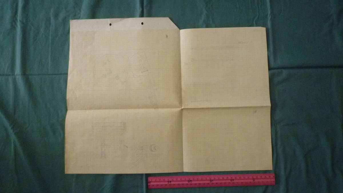 航空計器設計図 製図 航空計器メーカー柳製作所の設計図 株式会社 柳製作所 東京市世田谷区玉川用賀町 第二次世界大戦頃拍卖