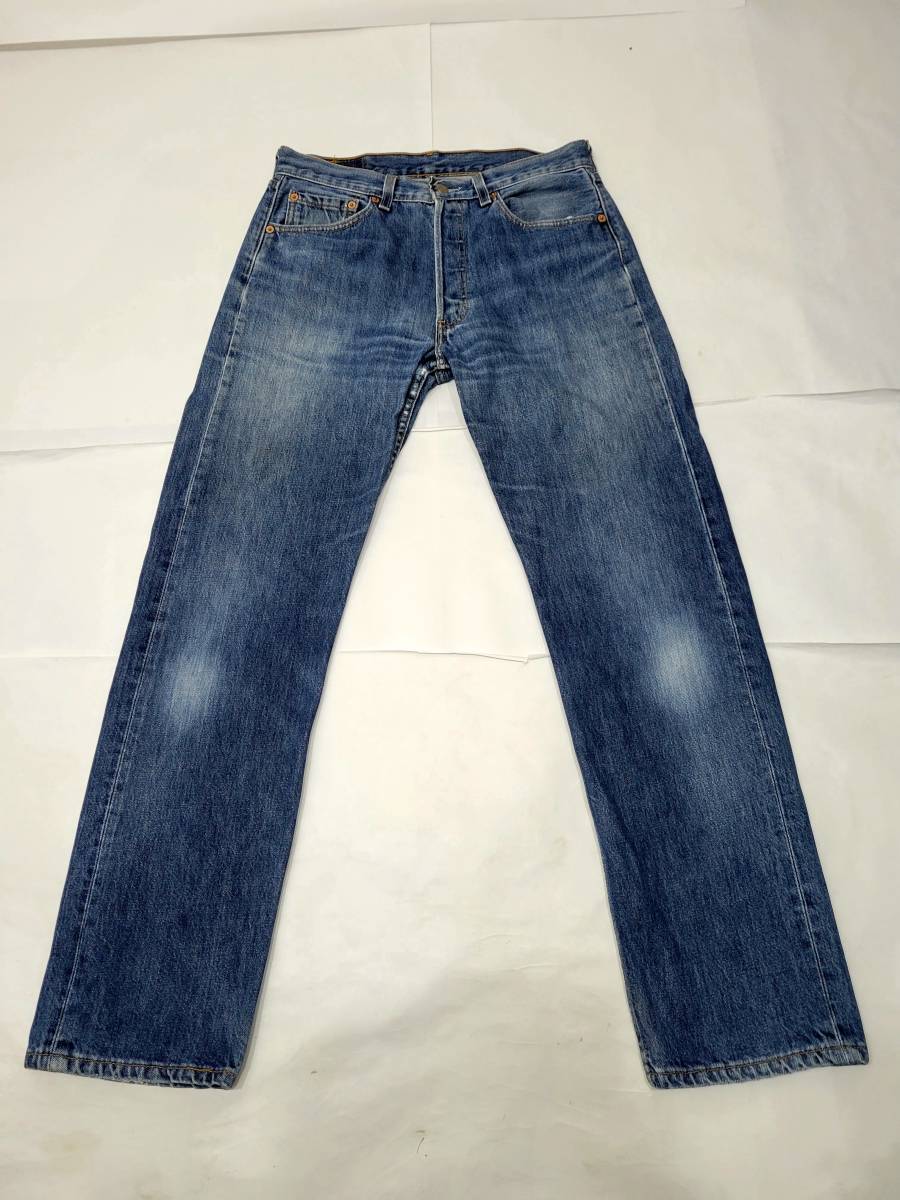 90s USA製 Levi's 501 w32 99年 90年代 アメリカ製 ヒゲ落ち ビンテージジーンズ 拍卖