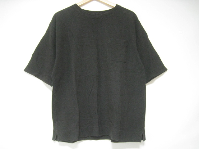 DRESS PRODUCT ドレスプロダクト トップス カットソー 半袖 丸首 胸ポケット 黒 ブラック Lサイズ拍卖