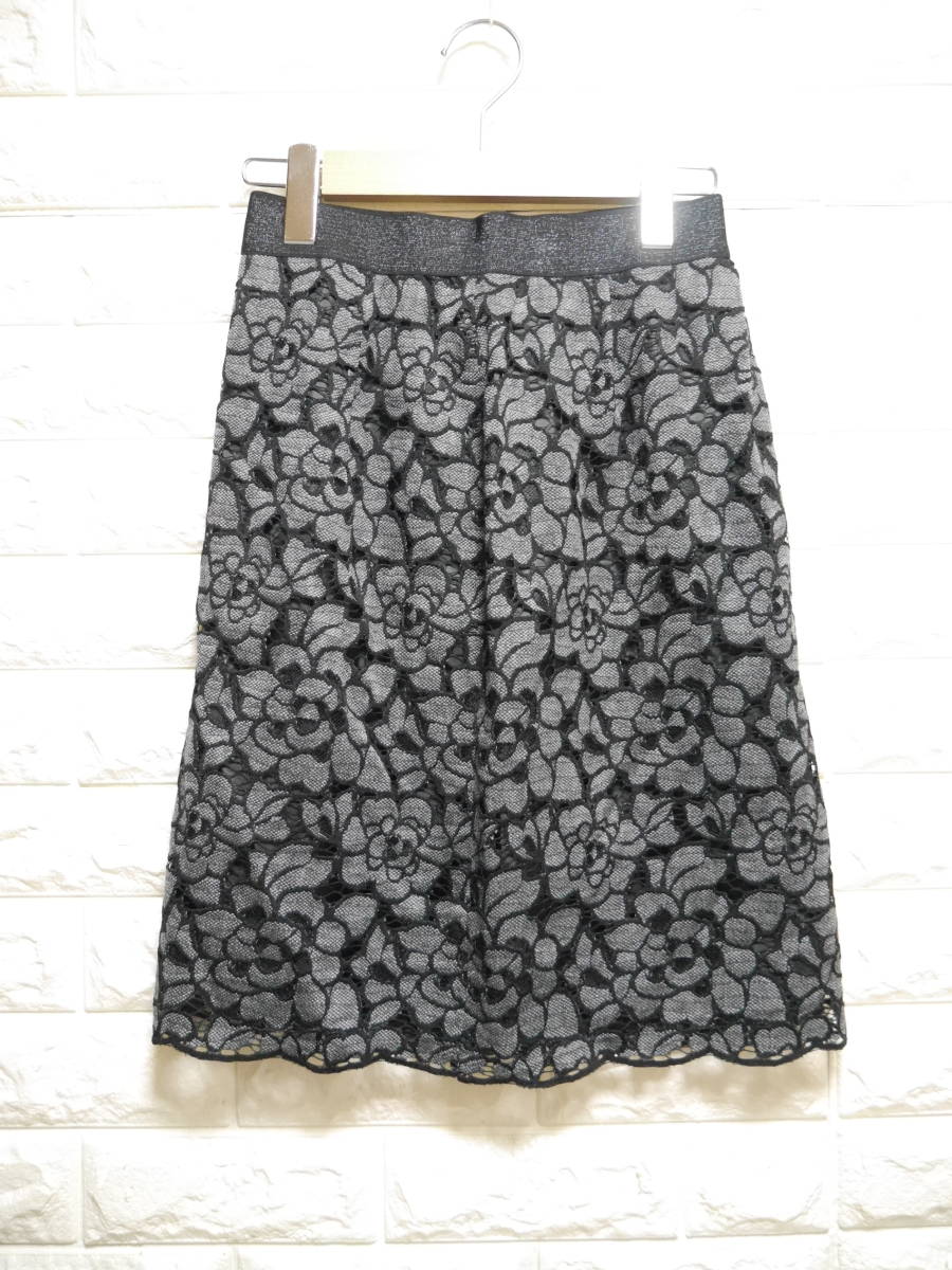 A351 ◇ STRAWBERRY-FIELDS | ストロベリーフィールズ スカート 黒 中古 サイズ2拍卖