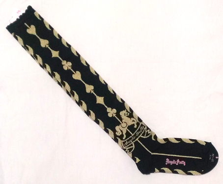 Angelic Pretty Twinkle Carnivalオーバーニー クロ Black 黒 ソックス アンジェリックプリティ アンプリ ロリィタ ロリータ拍卖