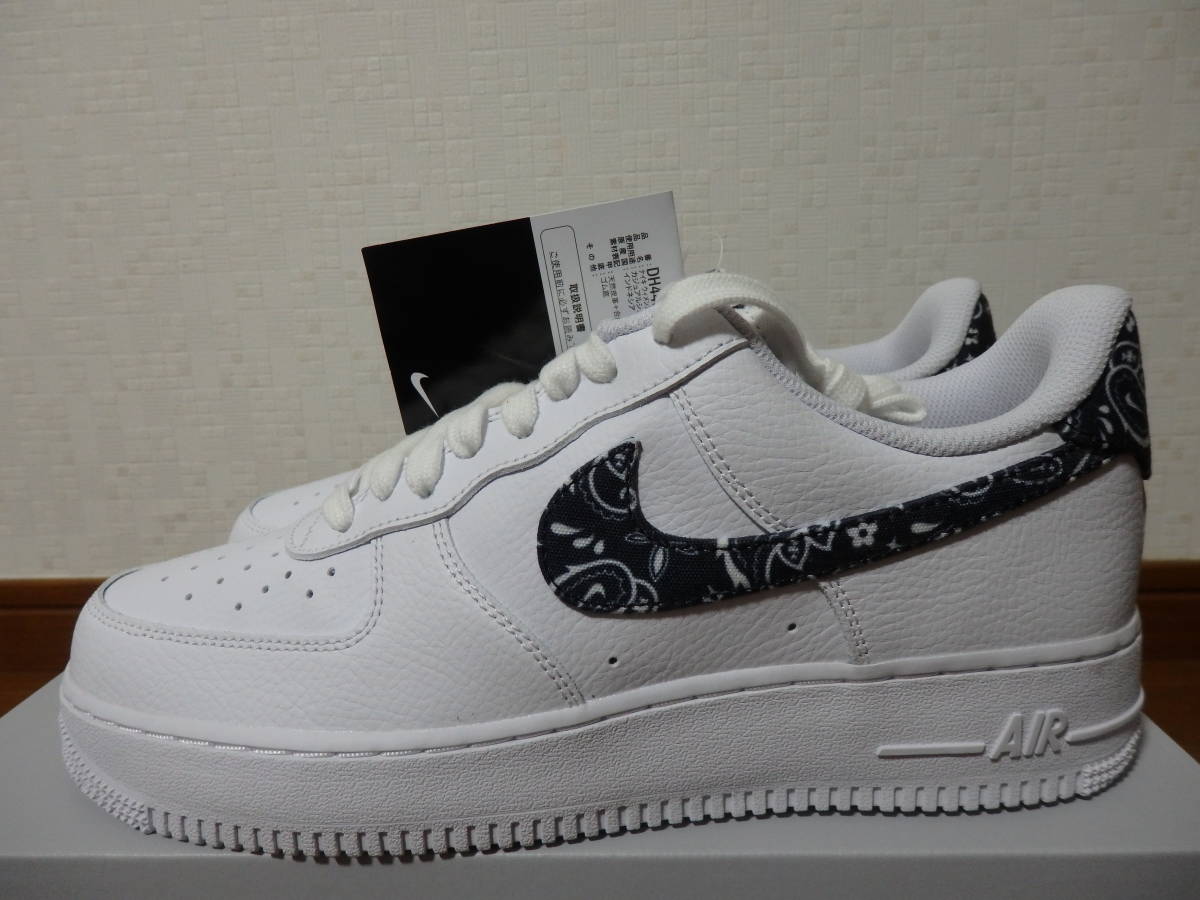 即決☆レア!限定!♪新品 NIKE ナイキスニーカー WMNS AIR FORCE 1 LOW '07 エアフォース1 ロー ペイズリー 26.0cm♪25周年記念♪40周年拍卖