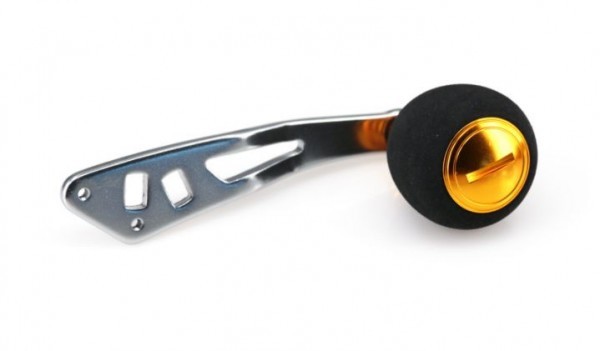 送料無料!/シマノ用/カスタムハンドル/二段ピッチ変更可能!パワーハンドル/ゴールドフェイス/中空構造/RH122/22拍卖