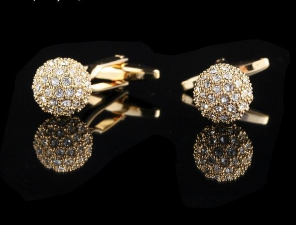 送料無料/カフスボタン/スフィアクリアジュエル/カフリンクス/0098 22拍卖