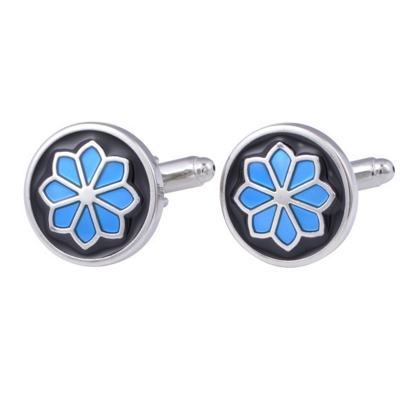 送料無料!/カフスボタン/モダンフラワーデザイン/カフリンクス/アクセサリー/メンズ/0114/22拍卖