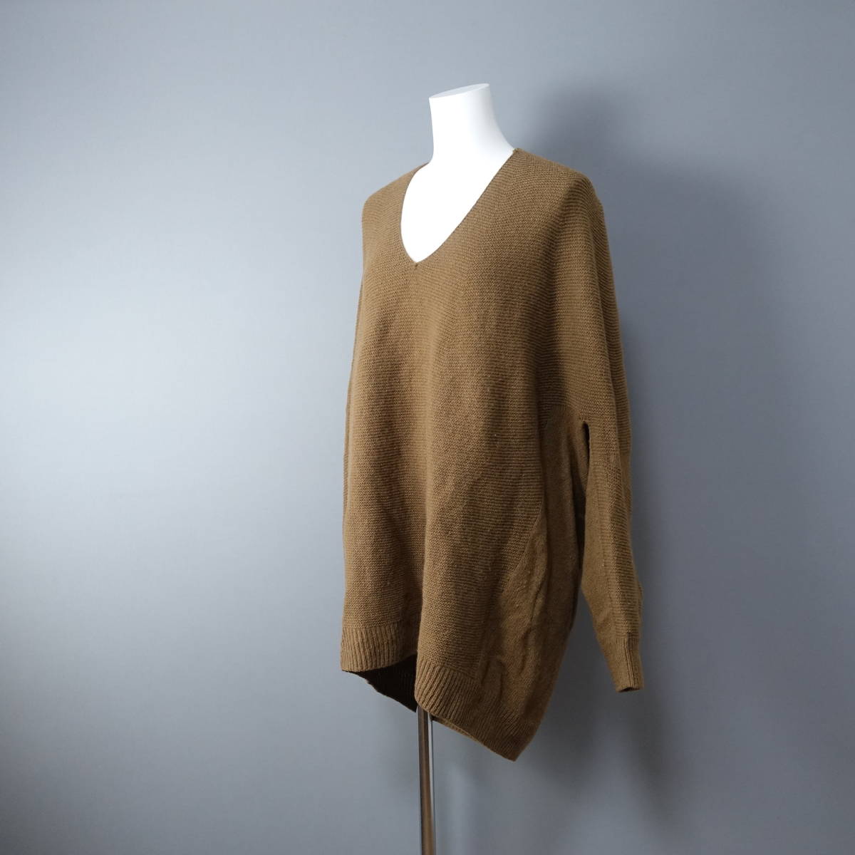 Yangany/ヤンガニー/38/日本製/ウール100%セーター/ブラウン/茶色/レディース/ニット長袖拍卖