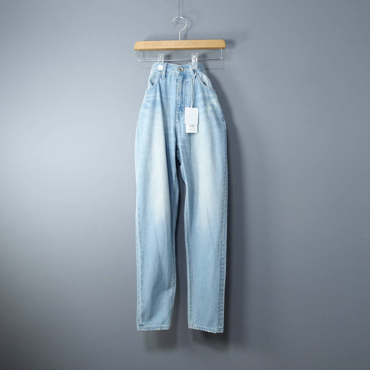 新品未使用*GYDA/ジェイダ /xs/定価10,990円/ダメージ加工/BACKレースUPペグトップデニムパンツ/ジーンズ/レディース拍卖