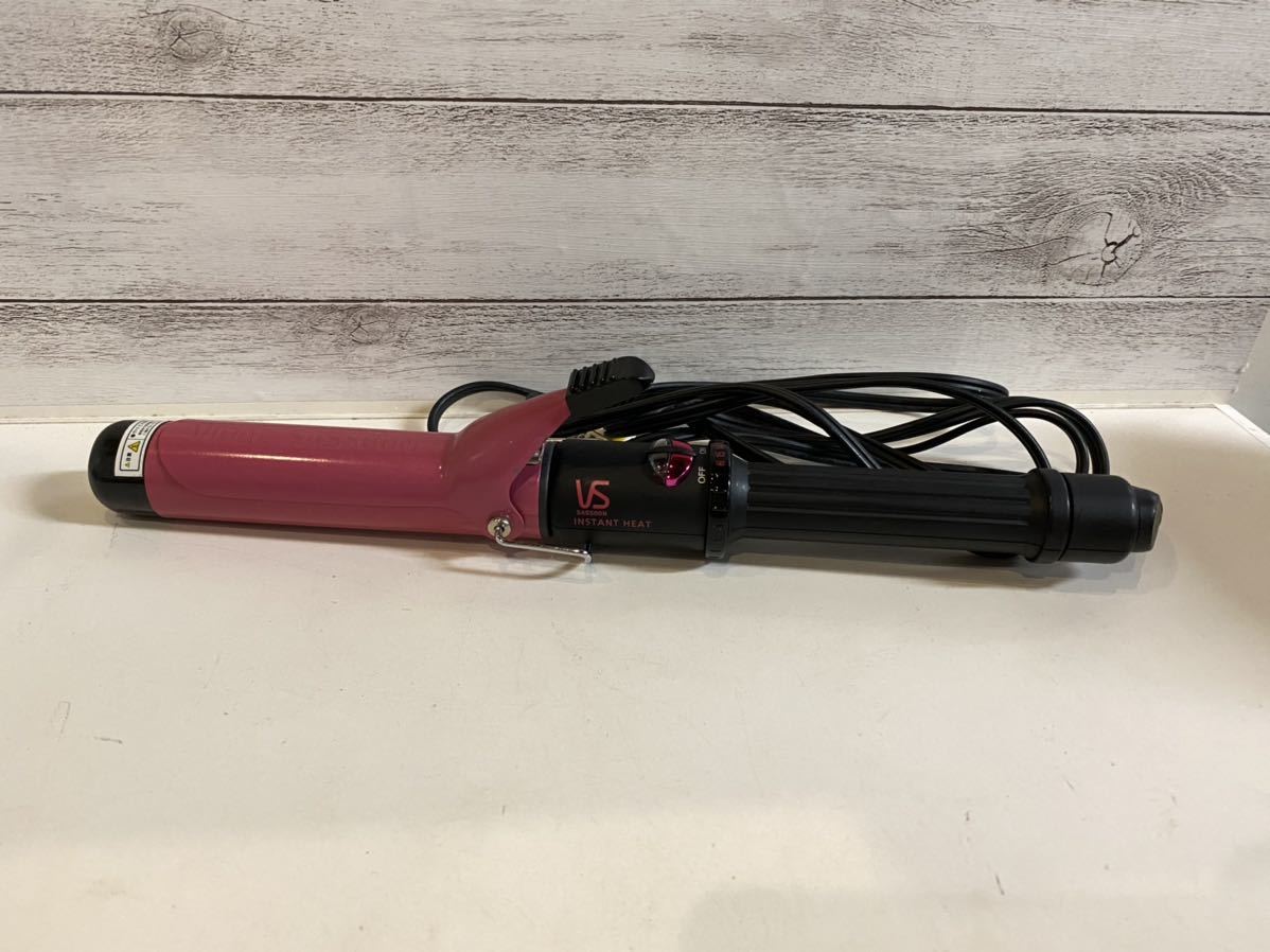 ヴィダルサスーン ヘアーアイロン Vidal Sassoon VSI-3205/P ピンク カールアイロン コテ 32mm拍卖
