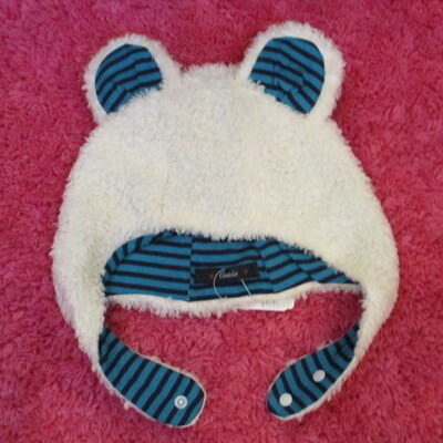 ☆郵便(クリックポスト)対応】Caldia(カルディア)キッズ くまちゃん耳付 帽子 46cm(06-3523)拍卖