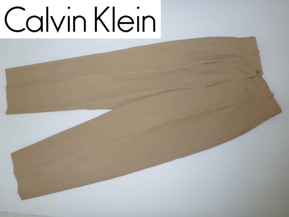 Calvin Klein カルバンクライン★ ベージュ 薄手パンツ S相当拍卖