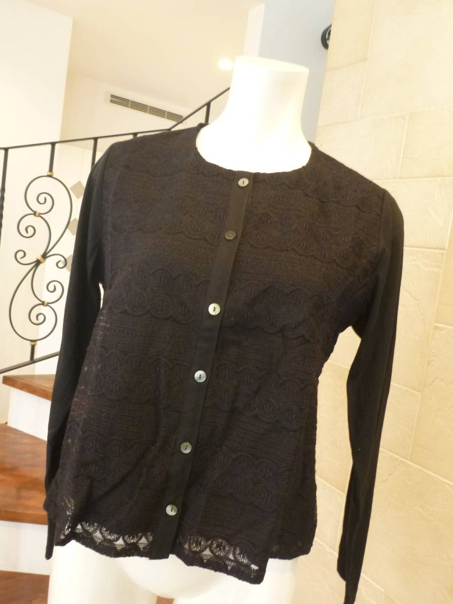 新品 SEMPRE センプレ ★ 黒 カーディガン 38 M相当拍卖