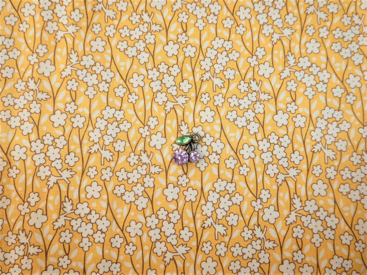 即決★レアUSAマーカスブラザーズ30’sフラワーイエロー★レトロ復刻小花黄MARCUS BROTHERS拍卖