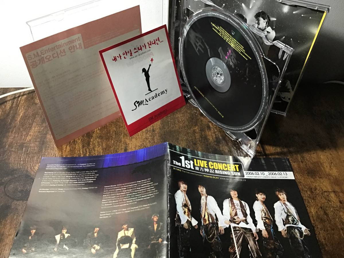 リーフレット2枚付★韓国盤★東方神起『The 1st Live Concert “Rising Sun”』Live Album CDアルバム2枚組【輸入盤】ユンホ チャンミン拍卖