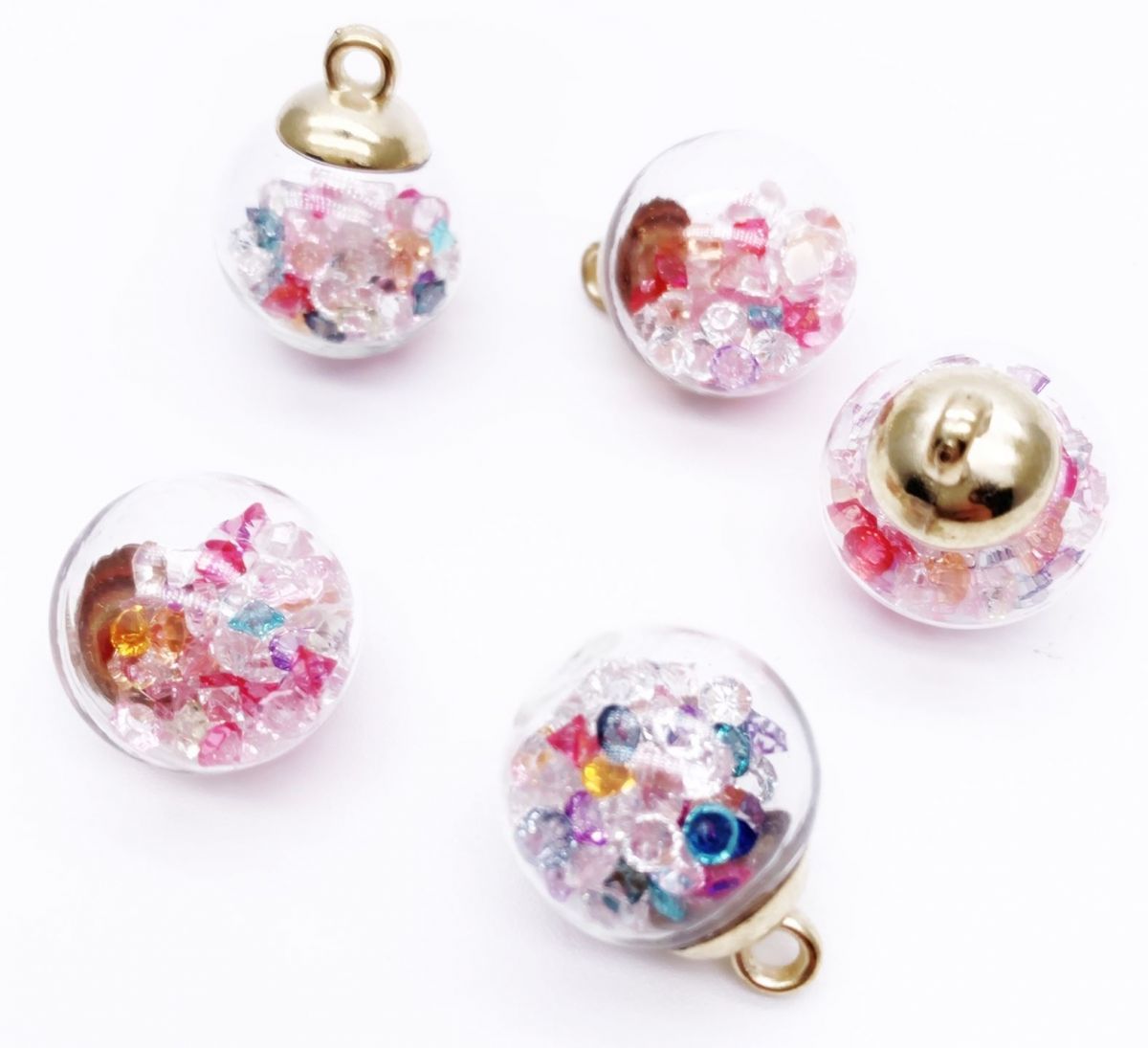 チャーム ガラスドーム 2個 ミックス拍卖