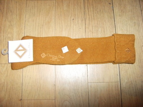 新品★未使用★昭和レトロ★80年代★日本製★当時物 Christian Dior クリスチャンディオール 靴下★モータウン ボヘミアン 旧車 ディスコ拍卖
