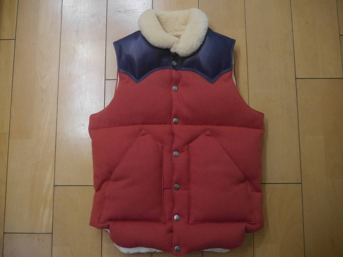 WACKOMARIA ワコマリア x ROCKYMOUNTAIN ロッキーマウンテン ダウンベスト 36 USED USA製拍卖