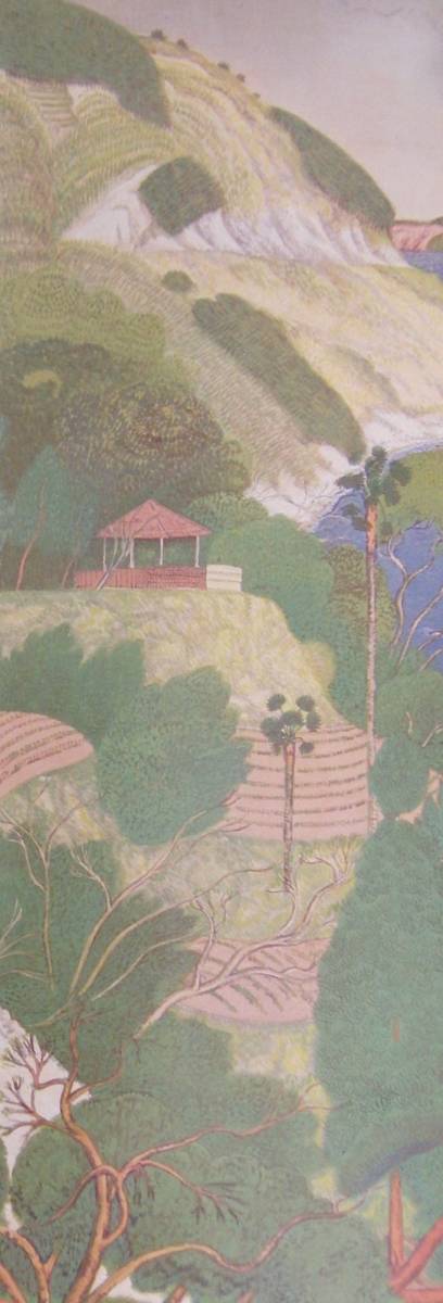 土田麦僊、【伊豆の海】、希少な大判額装用画集より、美品、日本人画家、新品額装付、送料込み拍卖