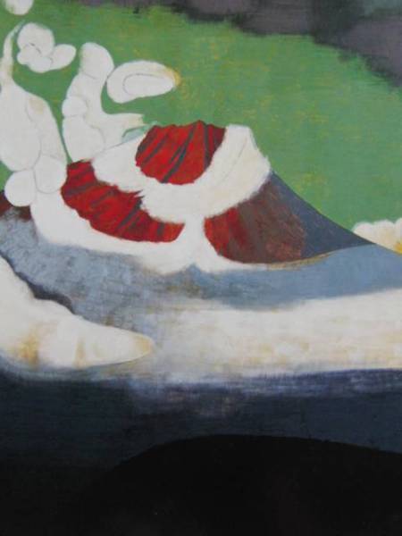 小倉遊亀、【霽れゆく】、希少な大判額装用画集より、美品、日本人画家、新品額装付、送料込み拍卖