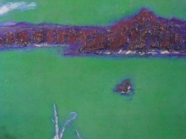 三岸節子、【摩周湖】、希少な大判額装用画集より、美品、日本人画家、新品額装付、送料込み拍卖