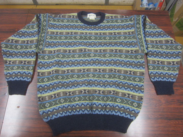 エーボンハウス イタリア製フェアアイルセーター 未使用 AHに勤務していた友人から代理出品 アーガイルクラブ ポロ ブルックス VAN Jプレス拍卖