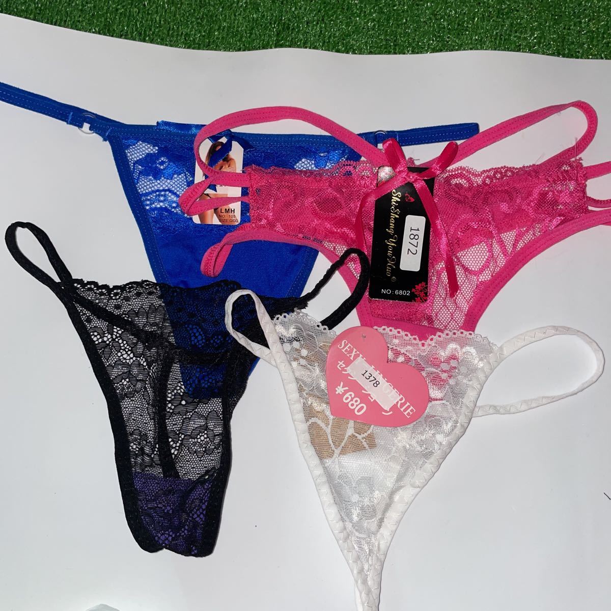 068TF4★レース他★Tバックショーツ4点セット★福袋★まとめ売り★拍卖