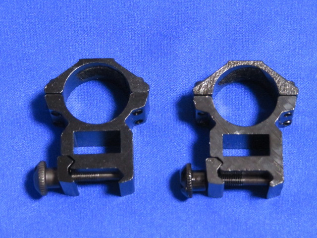 スコープマウントリング 1インチチューブ用(25.4mm)20mmマウントレール対応(高さ約18mmタイプ)  ライフル 散弾銃 狩猟 射撃拍卖