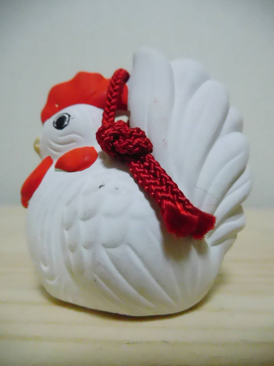 H223-23U 置物 土鈴 十二支 開運 酉 とり 陶器 中古 高さ約6cm (H2 緑箱)拍卖