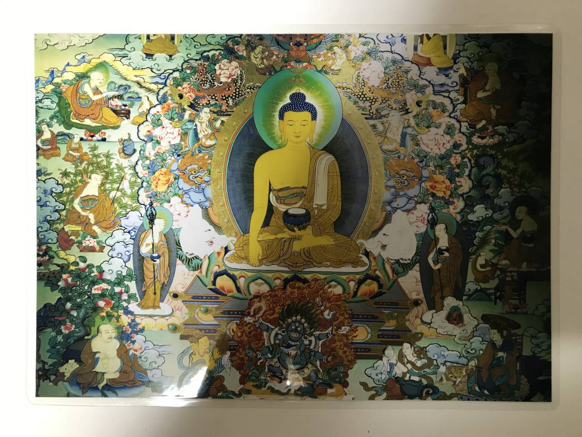 曼荼羅 チベット仏教 仏画 A4サイズ:297×210mm 釈迦拍卖