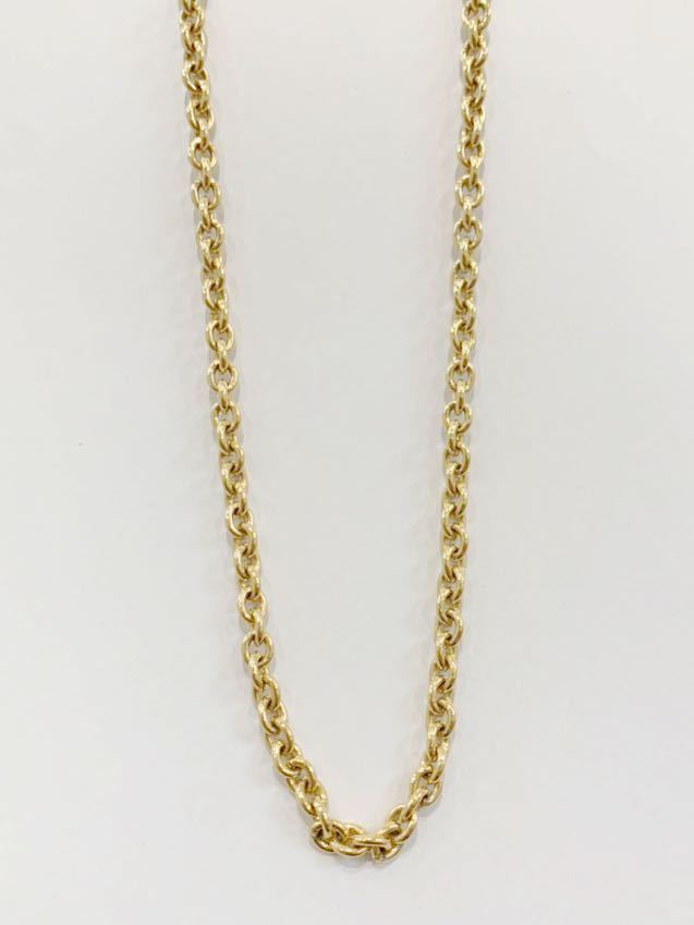 【美品】ヴィンテージ ピエールカルダン pierre cardin チェーン ネックレス ロゴ 金メッキ レトロ 希少 コスチュームジュエリー拍卖