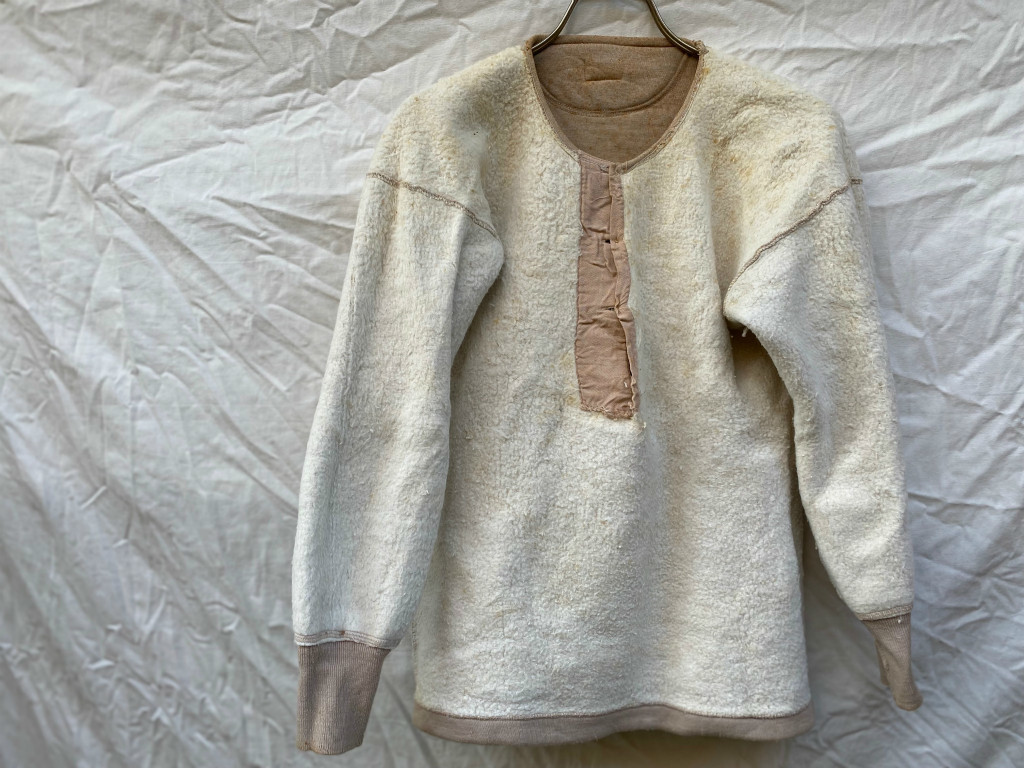 White Camel もこもこ 肉厚 スウェット ヘンリーネック らくだ シャツ 長リブ JAPAN VINTAGE ジャパンヴィンテージ 40s50s拍卖