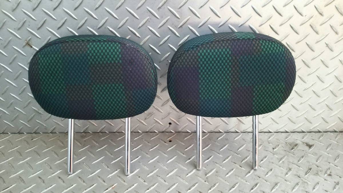 日産 ノート E11 純正リアヘッドレスト 左右 後部座席 まくら 2個 【NOTE ニッサン拍卖