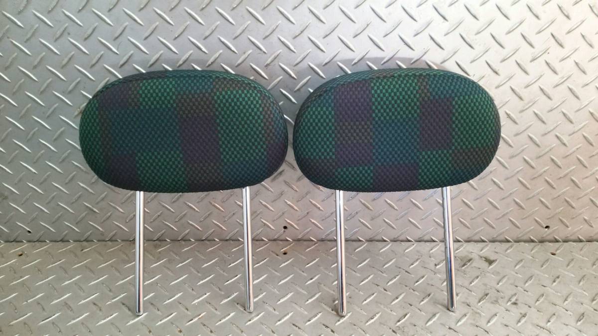 日産 ノート E11 純正フロントヘッドレスト 左右 助手席/運転席 まくら 2個 【NOTE ニッサン拍卖