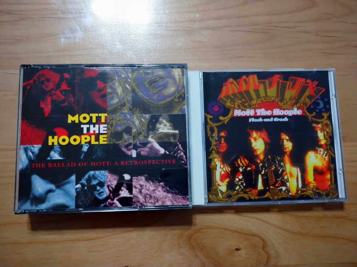 ★Motto The Hoople モット・ザ・フープル★The Ballad of Mott: A Retrospective ★Flash and Crash calforinia 1974 キズ★中古CD店購入拍卖