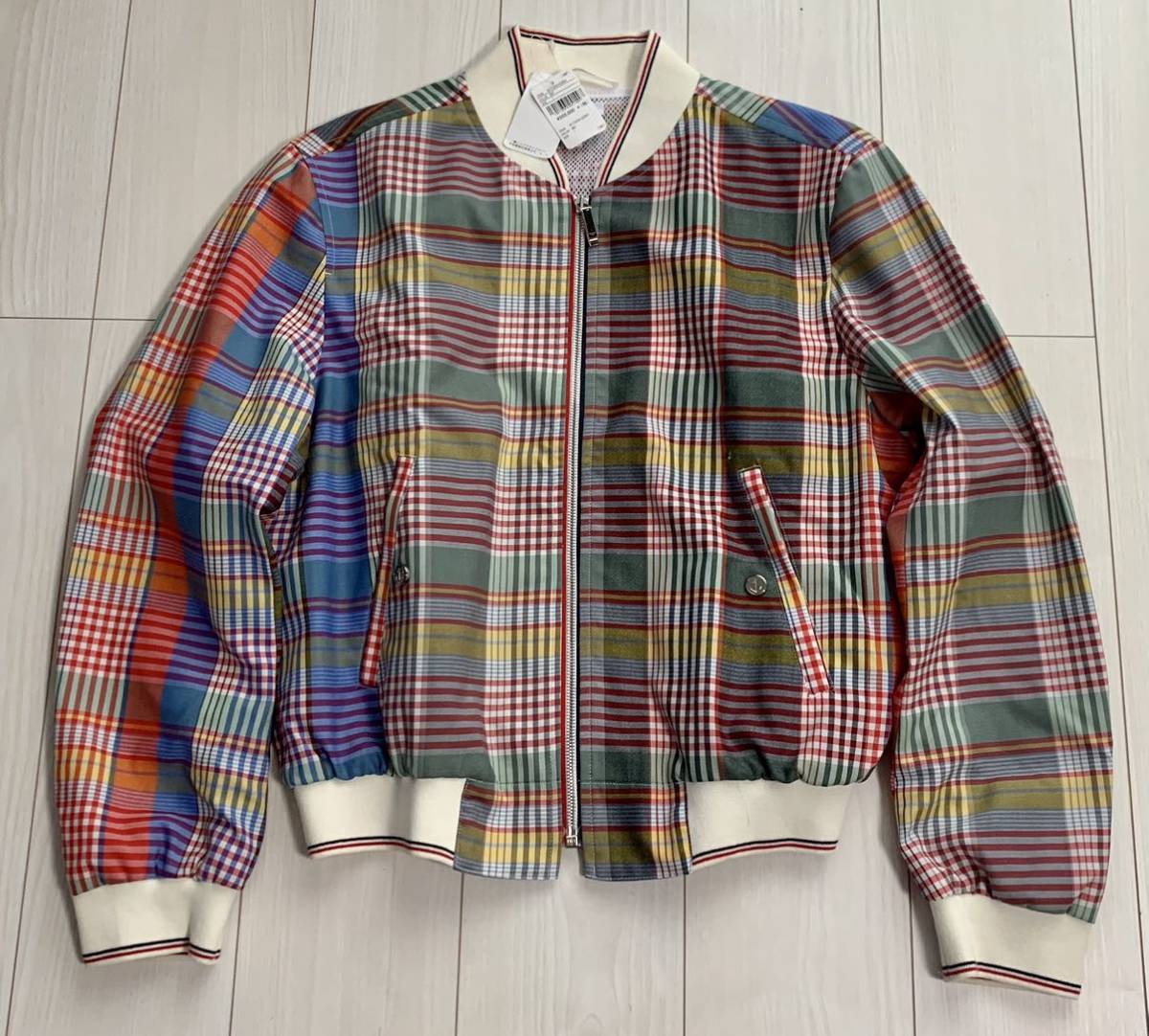 【トムブラウン 22.5万円 新品 未使用】メンズ ブルゾン ジャンパー ジャケット 1 S~Mサイズ THOME BROWNE アウター ナイロンジャケット拍卖