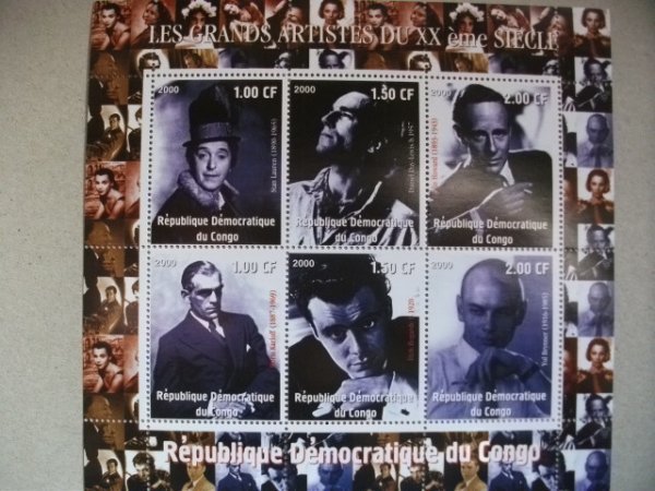 コンゴ切手『映画スター』拍卖