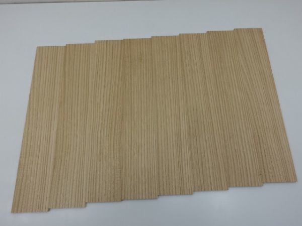 No,7078-6 栗 柾目 8枚 厚さ6.5mm×長さ450mm×幅84.0mm 送料無料拍卖