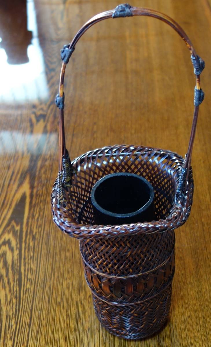 大名華道具 極上 花籠 唐物写し拍卖