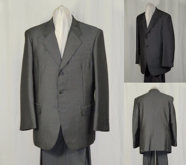 ★☆ AB7-90 シングル3Bスーツ 新品 秋冬 銀鼠系 日本製 ☆★拍卖