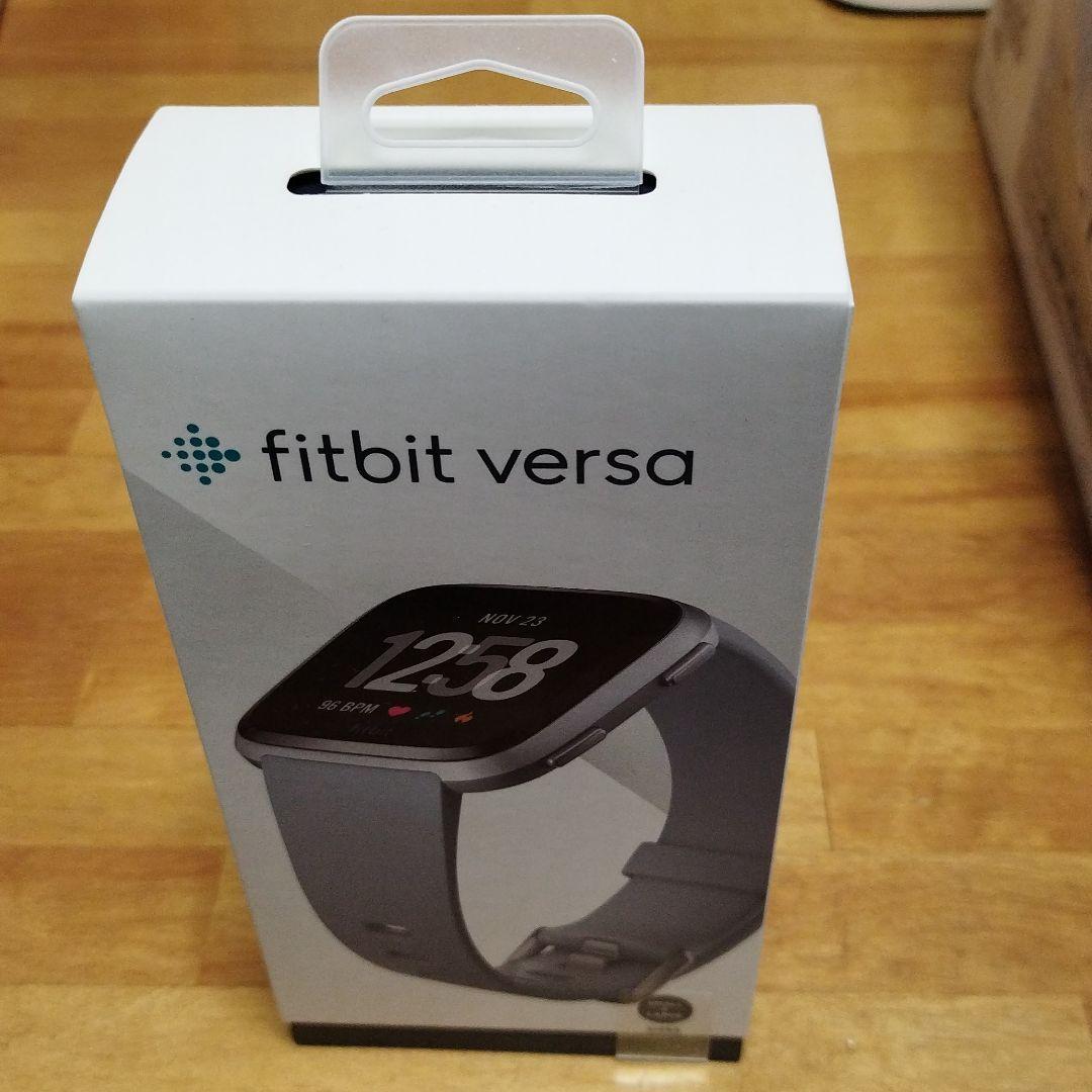 新品■Fitbit Versa スマートウォッチ Gray 日本正規品 FB505SRGY-CJK拍卖