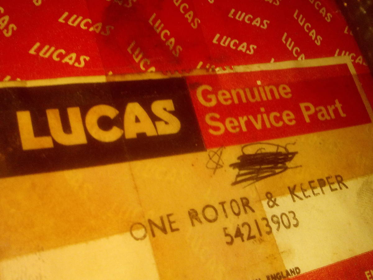 値下げ交渉、大歓迎 ルーカス純正 トライアンフ タイガーカブ 用 ローター 未開封 長期保管品 元箱入り拍卖