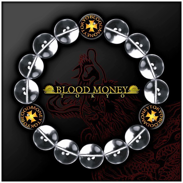 14mm クロス 水晶数珠ブレスレット 彫刻 メンズMen's 風水ホストヤクザ オラオラ系 悪羅悪羅系 ヤンキー 派手拍卖