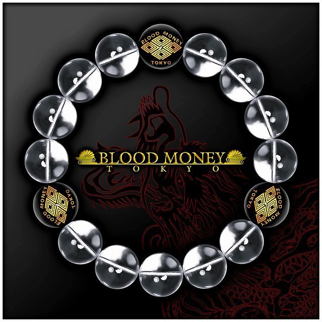 14mm 菱 水晶数珠ブレスレット 彫刻 メンズMen's 風水ホストヤクザ オラオラ系 悪羅悪羅系 ヤンキー 派手拍卖