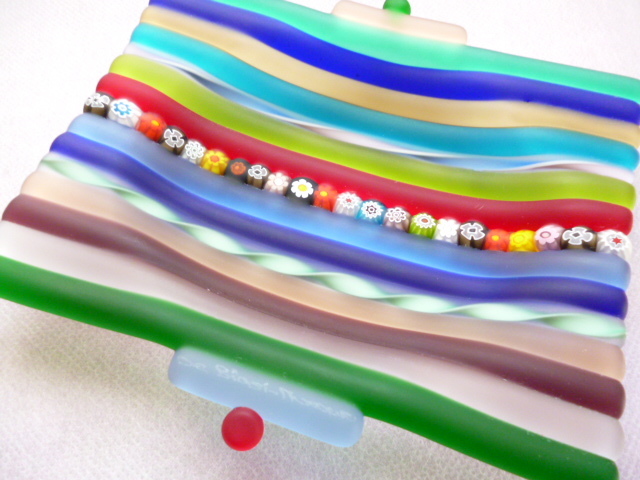 β Venetian murano glass ベネチアングラス 飾り皿 トレイ β ヴェネチアン ムラーノ お皿 ベネチアンガラス ベネチアン 皿 小物入れ拍卖