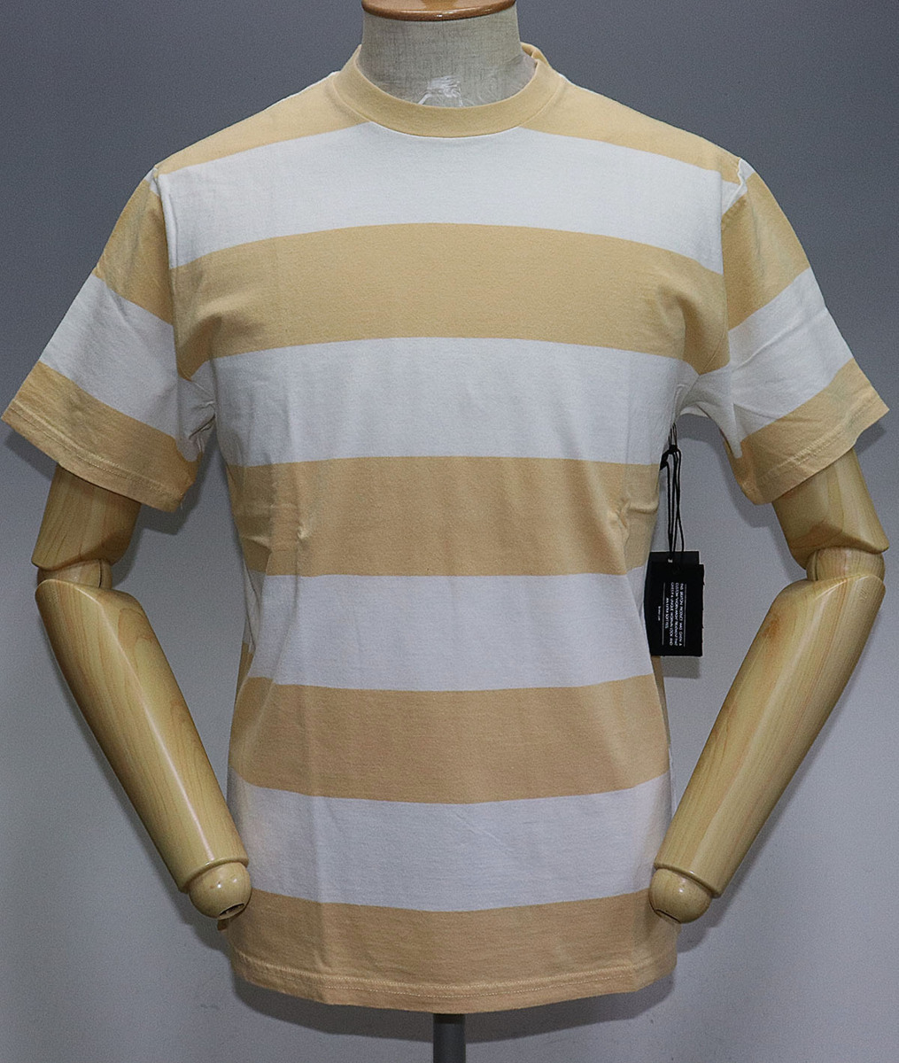 BRIXTON ブリクストン CORWIN WSHD S/S KNIT 新品未使用 MODELA size S / ボーダーTシャツ拍卖