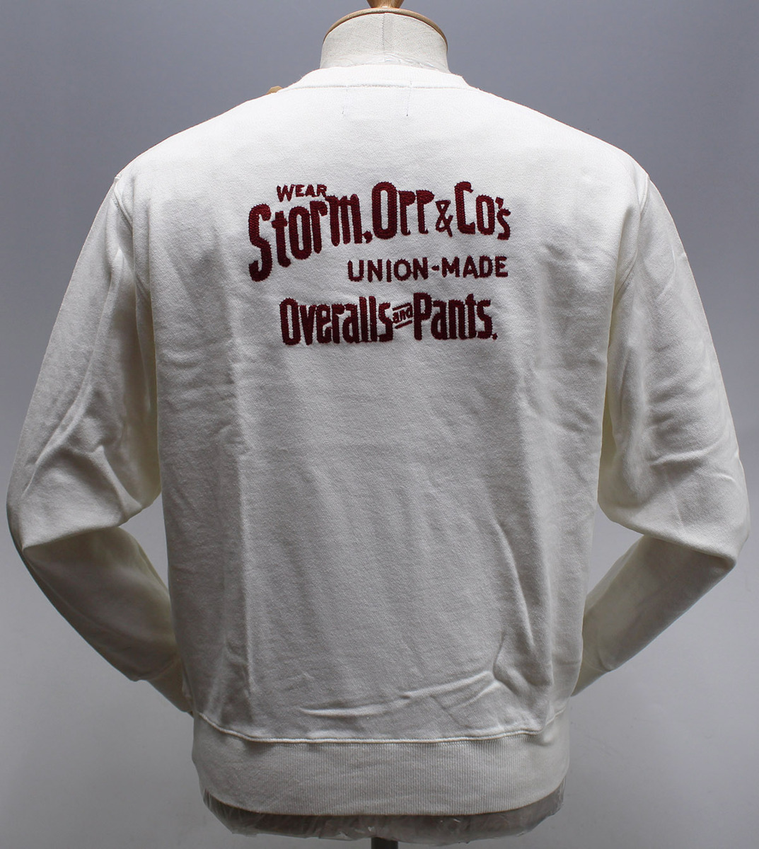 STORM BECKER ストームベッカー STORM Orr & Co. CREW / クルーネックスウェット CT-136 オフホワイト 新品未使用 size S拍卖