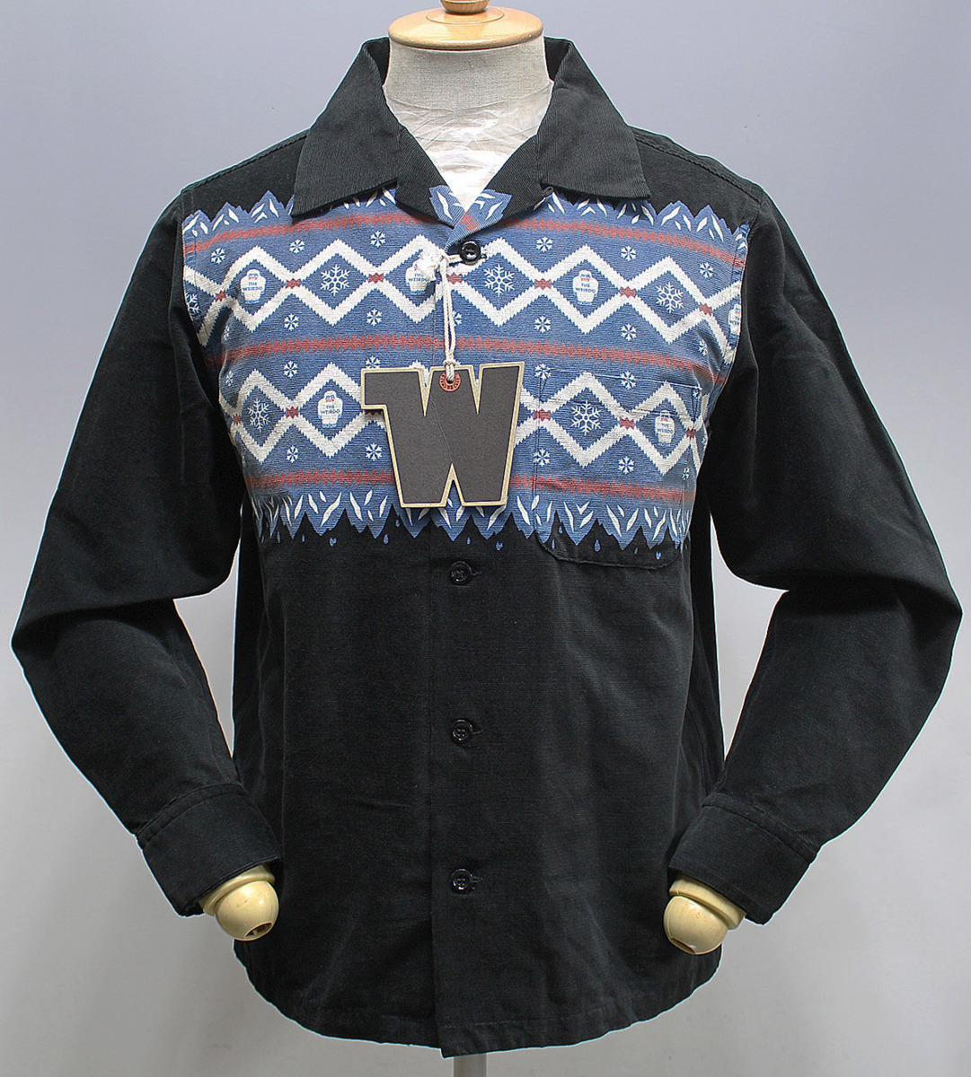 WEIRDO ウィアード YETI - L/S SHIRTS / イエティ コーデュロイシャツ 新品未使用 WRD-17-AW-18 ブラック size M / グラッドハンド拍卖